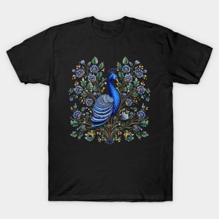 A Cute Peacock Scandinavian Art Style T-Shirt